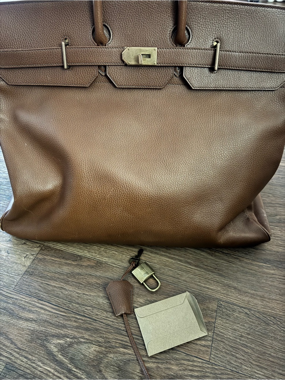 Hermès Haut à Courroies Birkin 55 in Brown Clemence Leather - Picture 3 of 6